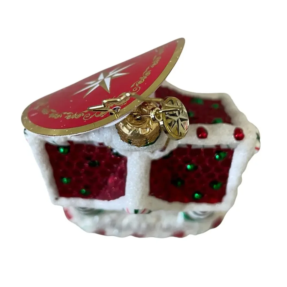 NEW Christopher Radko Sweet Tooth Cottage Glass Ornament